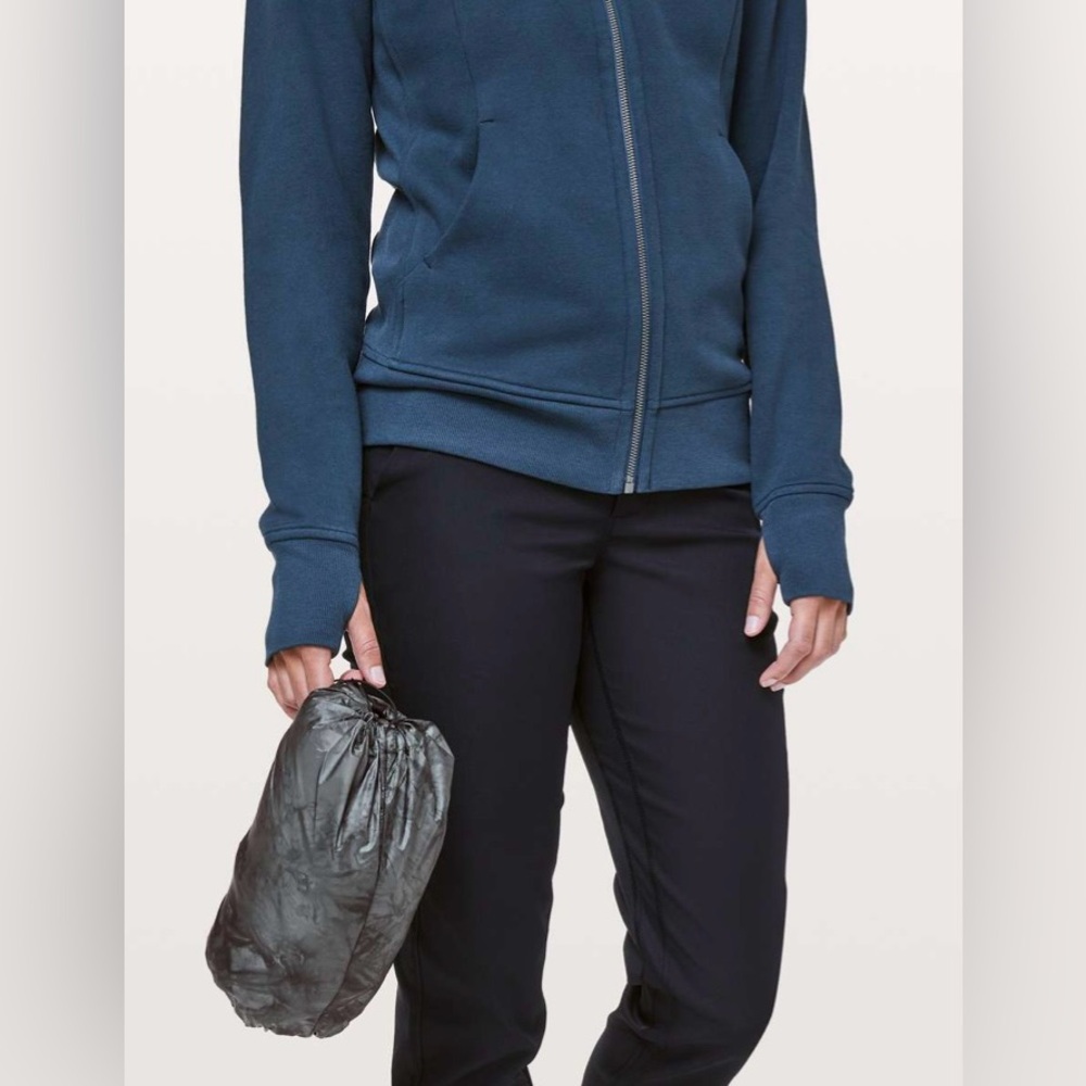 Lululemon Pack It Down Jacket  Diamond Dye Melanite Black size 12 NWT - Picture 5 of 13
